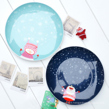 Haonai Christmas ceramic plates,ceramic plates bulk,ceramic dinner plates.